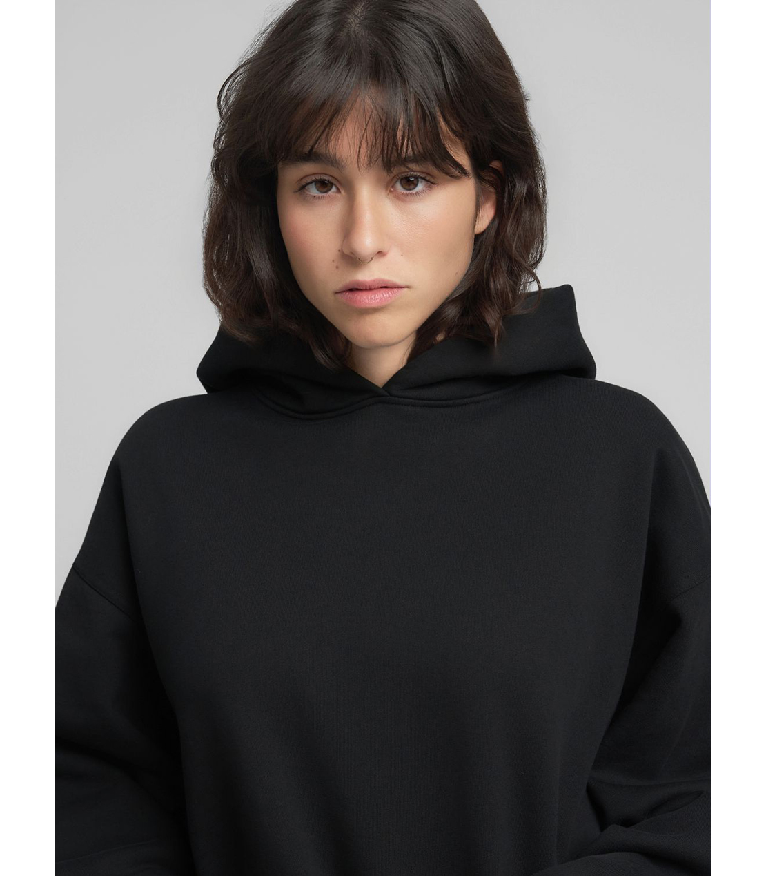 ロングオーバーサイズ刺しゅうフーディー 詳細画像 ブラック 5